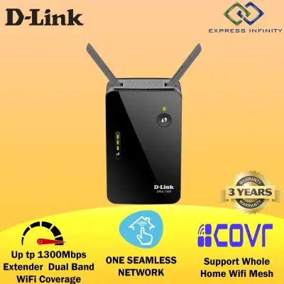 D-LINK DRA-1360 AC1300 Enable Mesh Range Extender Support Whole Home Dual Band Wifi Coverage