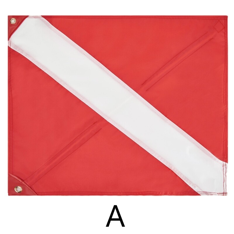 Nylon Divers Down Flags International Dive Flags Divers Down Boats Flags for Snorkeling, Diving,Under-water Activities