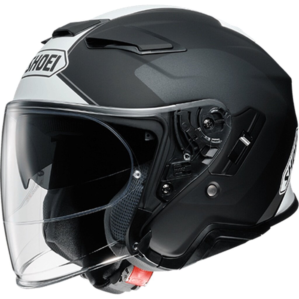 SHOEI Half Flip Helmet SHOEI J-Cruise II ADAGIO White Black Half Face ...