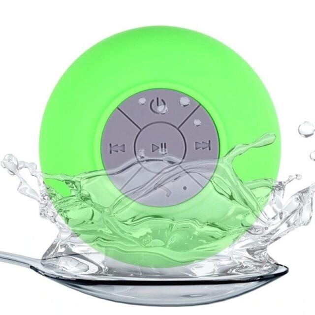 Shower Speaker Bluetooth Waterproof Water Resistant Hands-Free Portable Wireless Mini Built-In Microphone Solid Suction Cup