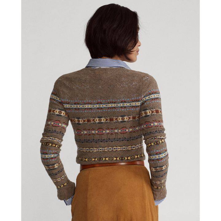 fair isle crewneck sweater