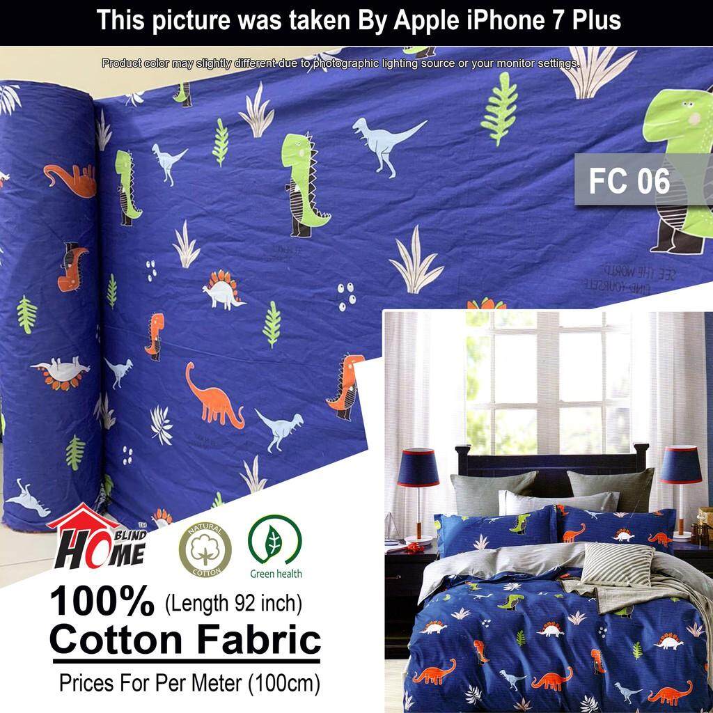 PREMIUM 100% PURE COTTON Kain Cotton Plain Bidang 100 / Cotton Fabric 100  kain cadar