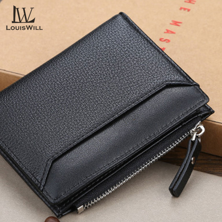 LouisWill Men Wallets Leather Men Bags Short Wallets Bifold Clutch Wallets Crocodile Pattern Wallets Travel Purses Coin Pouch ID Credit Cards Holders for Business, Travel, Office
