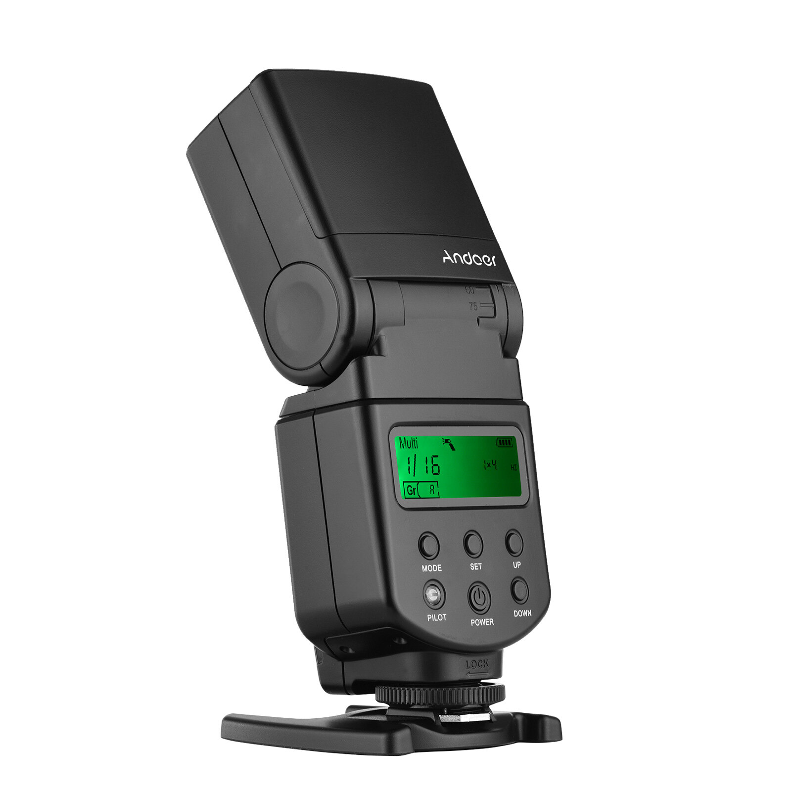 【Gimbal Global Store】Andoer flash thông dụng Speedlite GN40 có thể điều chỉnh đèn LED ánh sáng phụ trên đèn flash máy ảnh với khung thay thế cho máy ảnh Pentax DSLR Canon Nikon Olympus