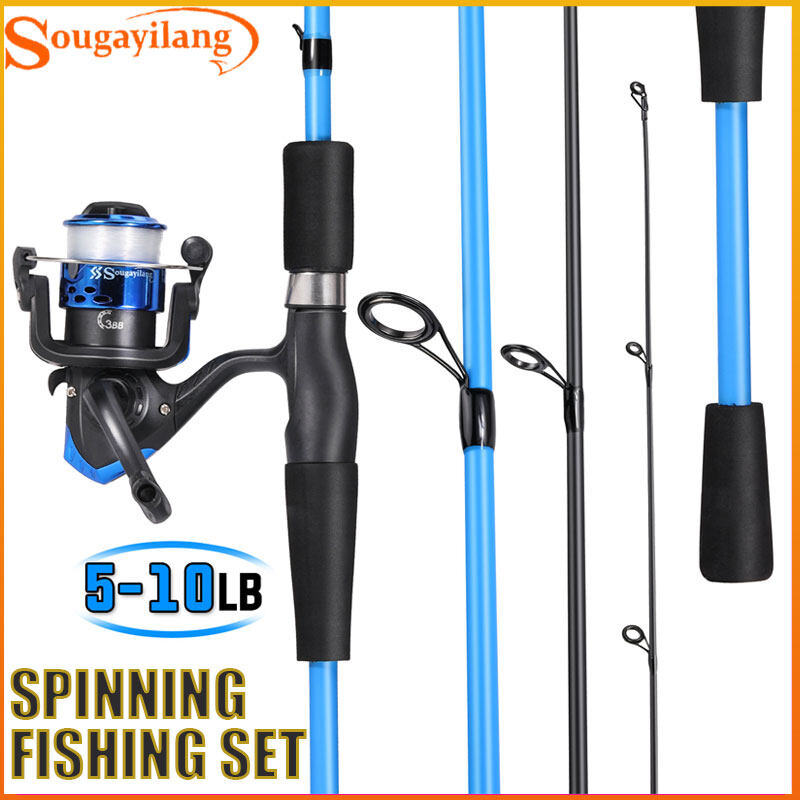 Sougayilang Set Combo Rod don Reel 2 Section Super Strong Fishing