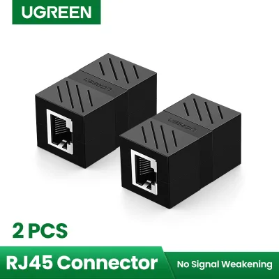 UGREEN 2Pack In-Line Coupler Cat7/Cat6/Cat5e Ethernet Cable Extender Adapter -Black