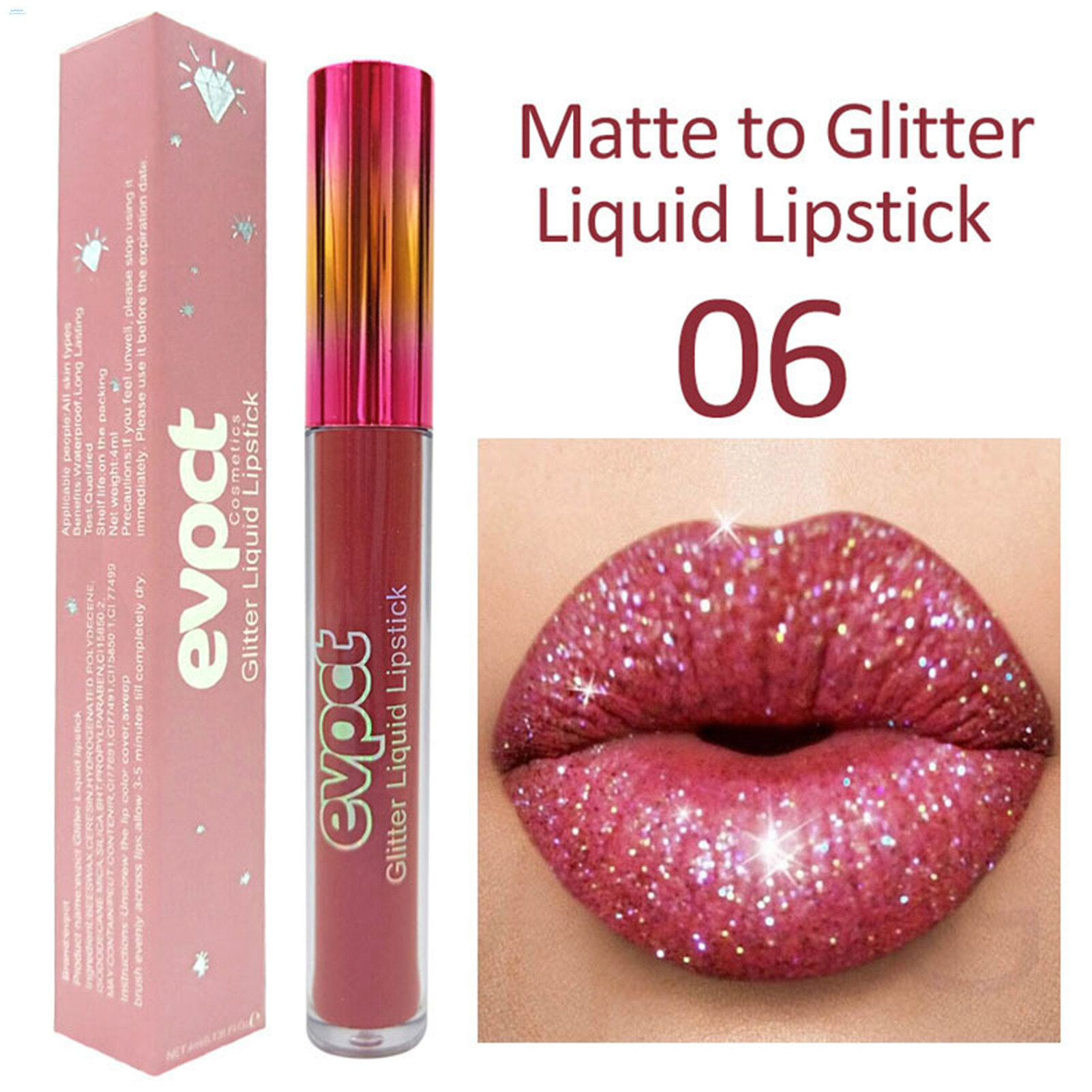 Silver Lipstick Metallic Matte Liquid Lipstick Set Metallic Metallic Lipstick Silver