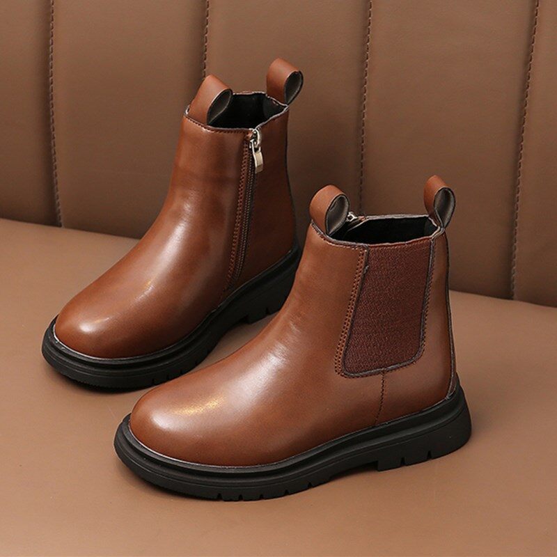 Children's Riding Boots 2020 Spring Autumn Ankle Boots Fashion Kids Girls Casual Shoes Top Quality Boys Baby Leather Boots