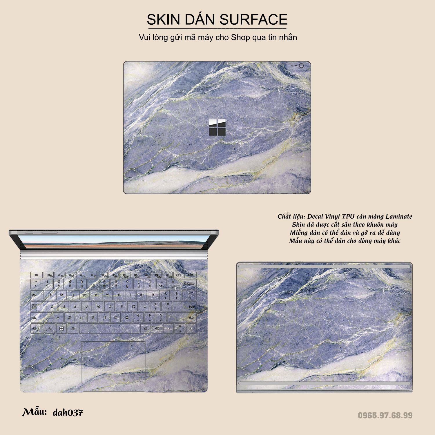 Decal Skin dán Surface Pro / Laptop / Go / Book mẫu vân đá