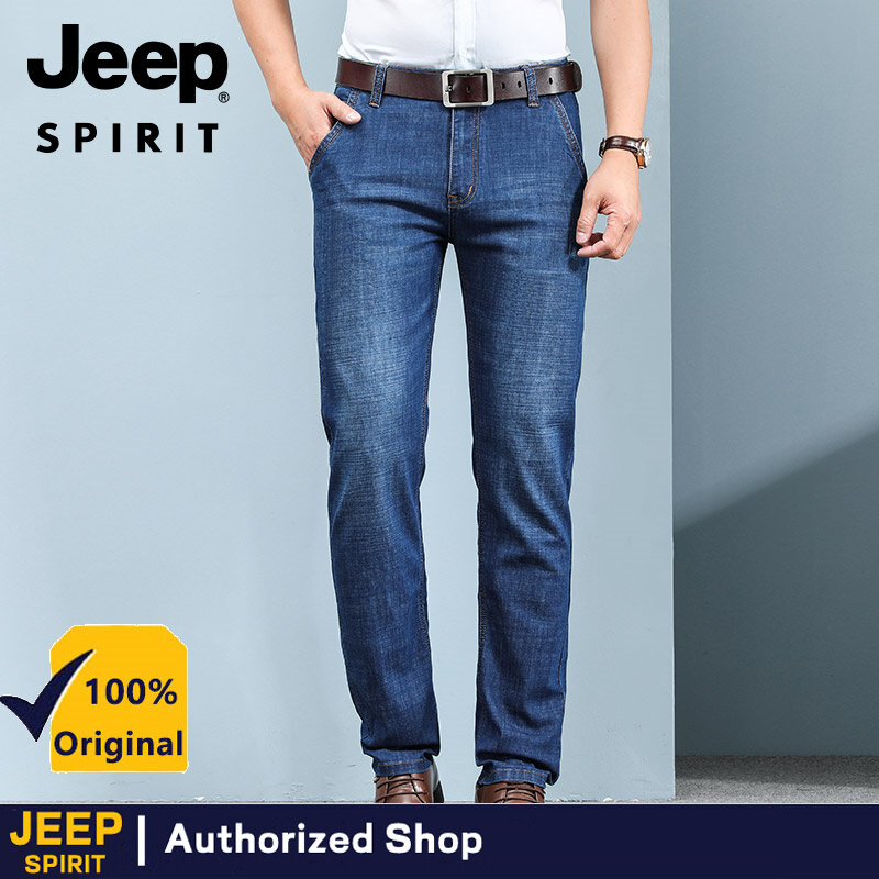 Jeep Spirit Zipper Straight Men's Jeans