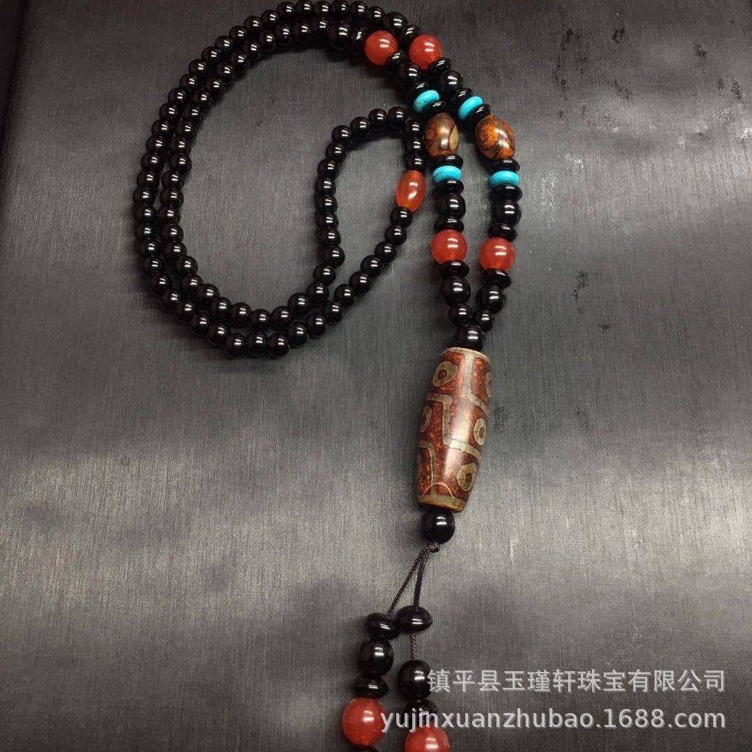 tibetan buddhism dzi bead necklace