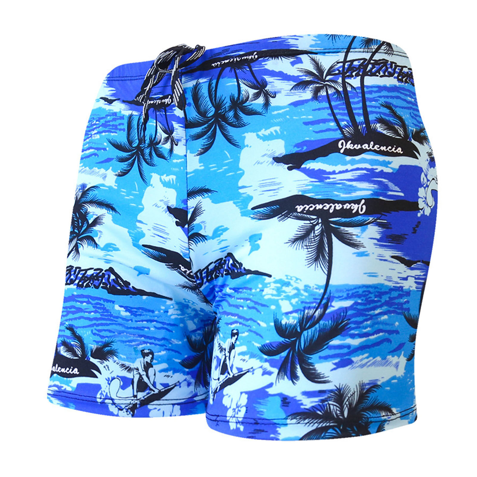 Meek Fantisia Men Trunks Colorful Print Quick Dry Slim Fit Swimming Trunks for Beach Terrific Swimming Shorts