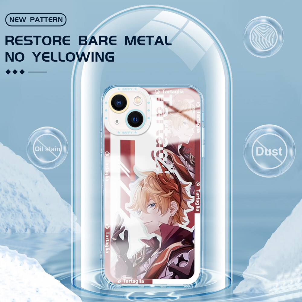 Ốp lưng Hontinga cho Xiaomi Redmi Note 11t Pro + Note 11S Redmi Note 11 Pro 5g Note 12 Pro 4G Redmi Note 8 Pro Note 9 Note 9t Note 12 4g Ốp Ốp trong suốt xuyên thấu genshin Impact silicon mềm bọc hoàn toàn cao su trường hợp Ốp điện thoại softcase cho cô