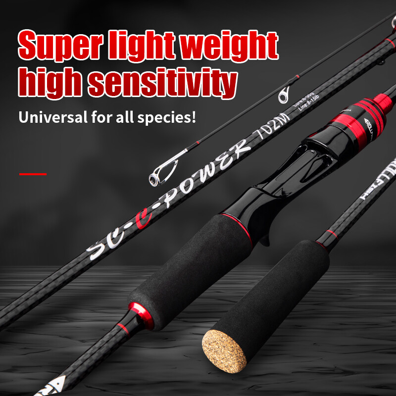 Extreme Carbon Fiber Straight Shank Lure Fishing Rod 8-15lb One Rod Tips M Sea Fishing Rod Ultra Light Casting Spinning Fishing Rod Seawater