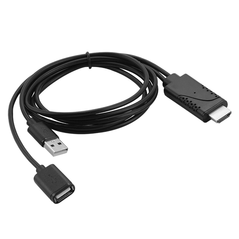UNI 2 in 1 USB Female to HDMI Male HDTV Adapter Cable For IOS 8.0 ...