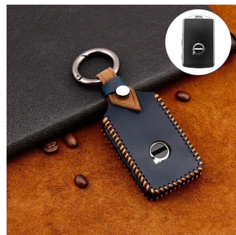 Laifu smart key leather case cover key holder fit for volvo s60 s90 xc60 xc90 v90 xc40