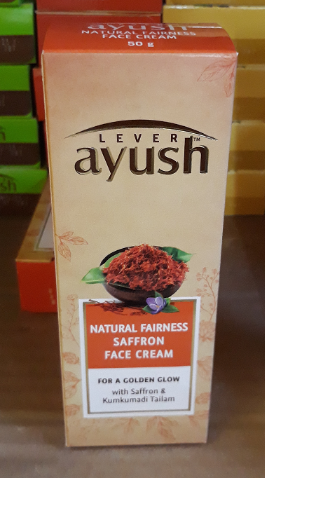 ayush natural fairness saffron face cream