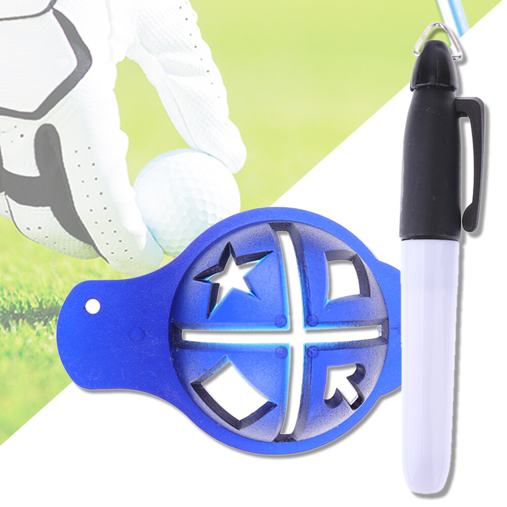 (Có Sẵn) Bút Đánh Dấu Bóng Golf Bút Đánh Dấu Bóng Golf Mực Khô Nhanh Hoa Văn Ngẫu Nhiên