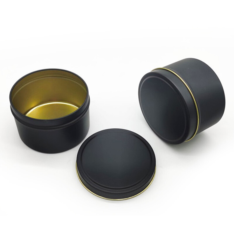 fanghui Candle Jars with Lid Bulk Round Candle Container Tins Empty