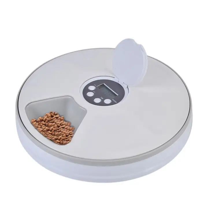 Lightsmile 6 Meal Automatic Pet Feeder Lcd Display For Cats Dogs