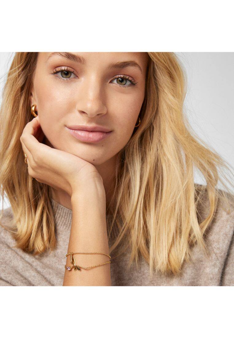 TOUS Fragile Nature Laurel Leaf Silver Vermeil Bracelet Lazada