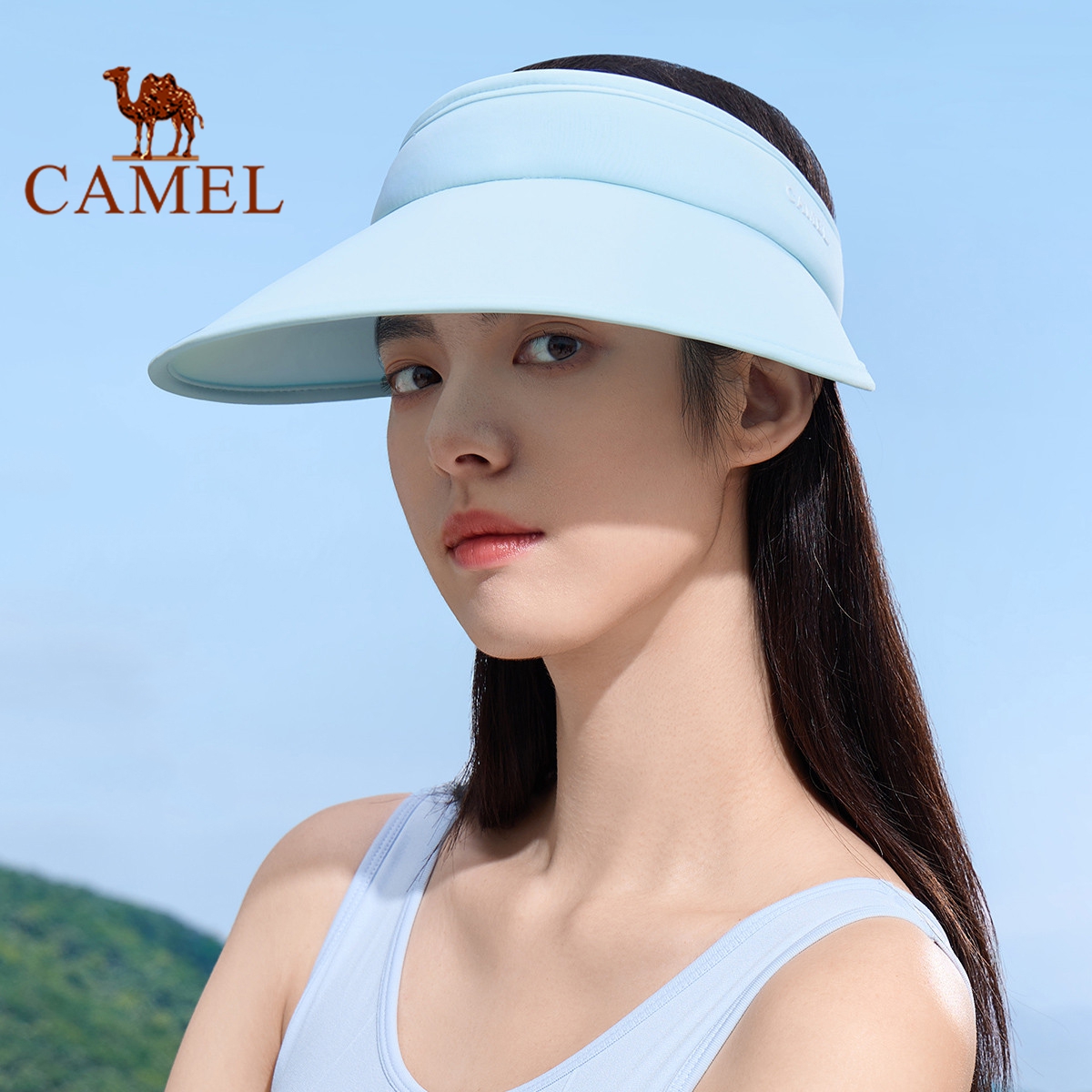Camel 2023 new lightweight sunproof hat UPF 50+ ultraviolet protection cap
