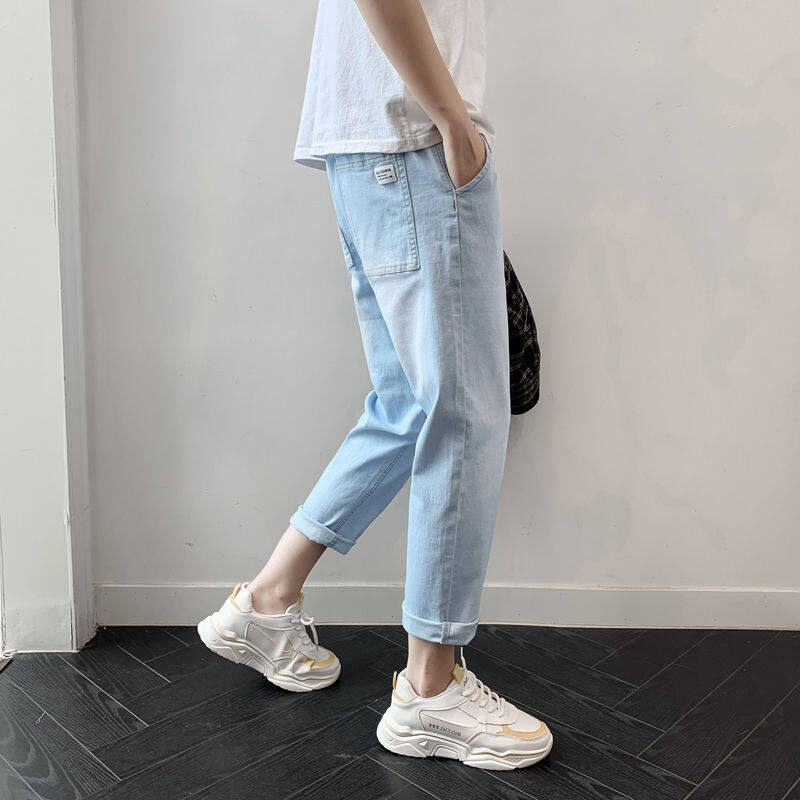 IELGY Quần Bò Ống Đứng Mỏng Cỡ Lớn Cho Nam