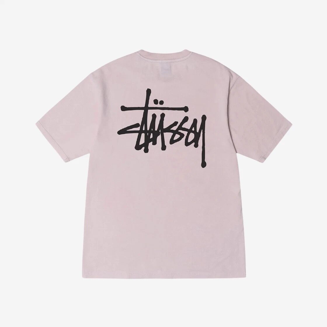 ของแท้ STUSSY รุ่นพื้นฐานหมูเสื้อยืดย้อมสีอเมริกันเสื้อยืดแขนสั้น ...