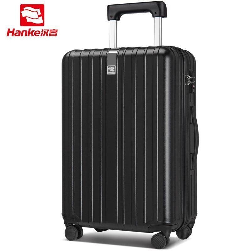 HANKE 24 inch Luggage suitcase Men Women waterproof travel spinner wheel trolley case PC+ABS TSA H9976