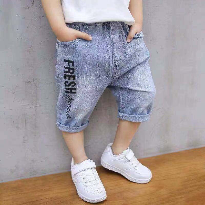 Boy Children Kids Embroider Pants Denim Jeans Trousers 1--16 Years Short Jeans Blue Pants Kids Trousers