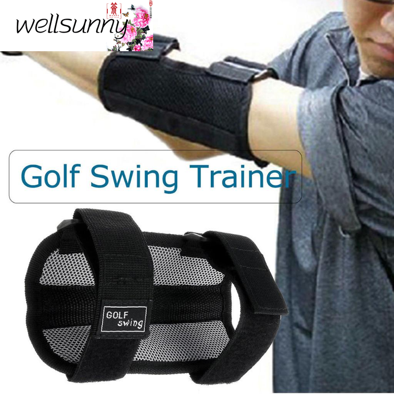 Wellsunny Golf Swing Training Aid Elbow Support Corrector Wrist Brace Practice Tool