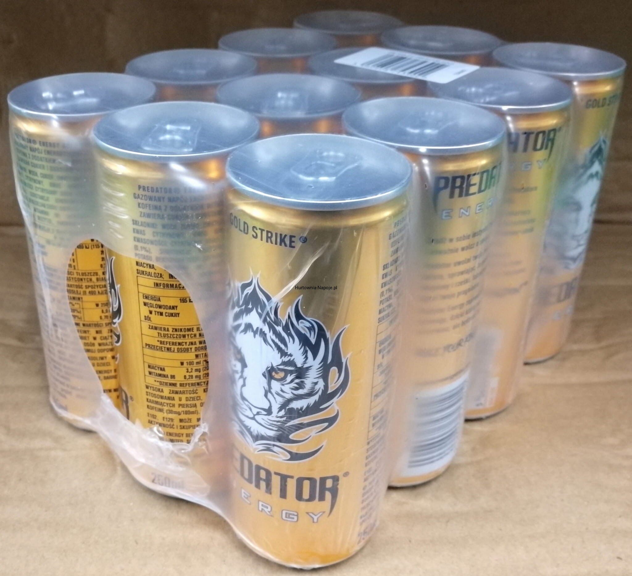 12x【Predator Energy Drink Gold Strike 320ml】Liverpool FC Official
