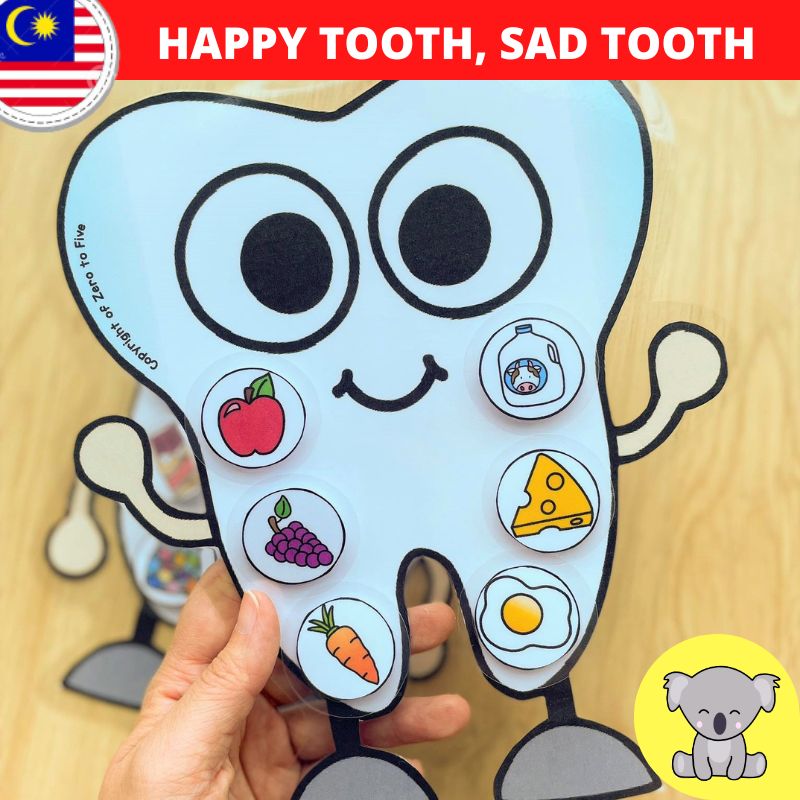 Montessori Healthy Unhealthy Tooth Hygiene Learning Hygiene Kids ...