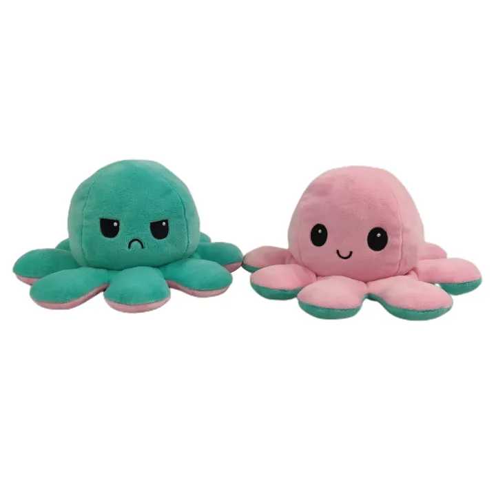 double sided octopus plush