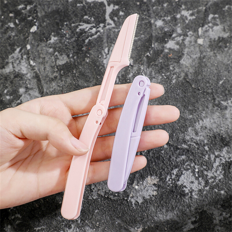 3pcs/set Portable Eyebrow Trimmer Foldable Eyebrow Trimmer Eyebrow Tools