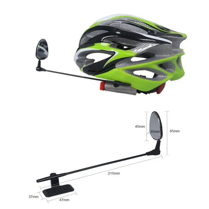 bicycle helmet rear view mirror