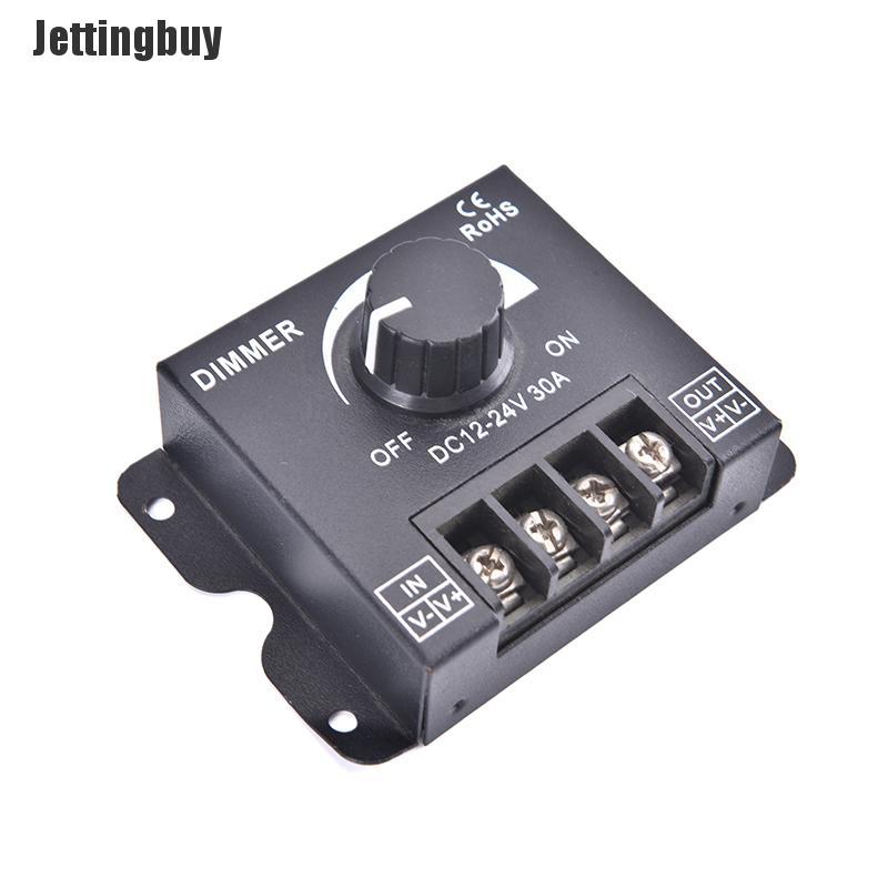 [Jettingbuy] Hot sale Công Tắc Điều Chỉnh Độ Sáng LED DC 12V 24V Bộ Điều Chỉnh Điện Áp 30A 360W Bộ Điều Chỉnh Độ Sáng Có Thể Điều Chỉnh