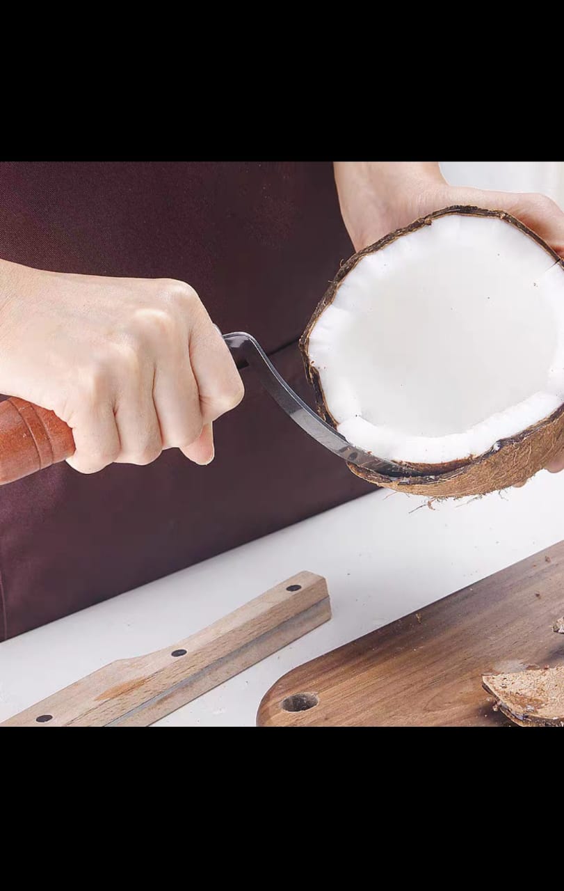 Shellscrape Tool open shell scrape coconut shreds dig coconut meat device old coconut ...