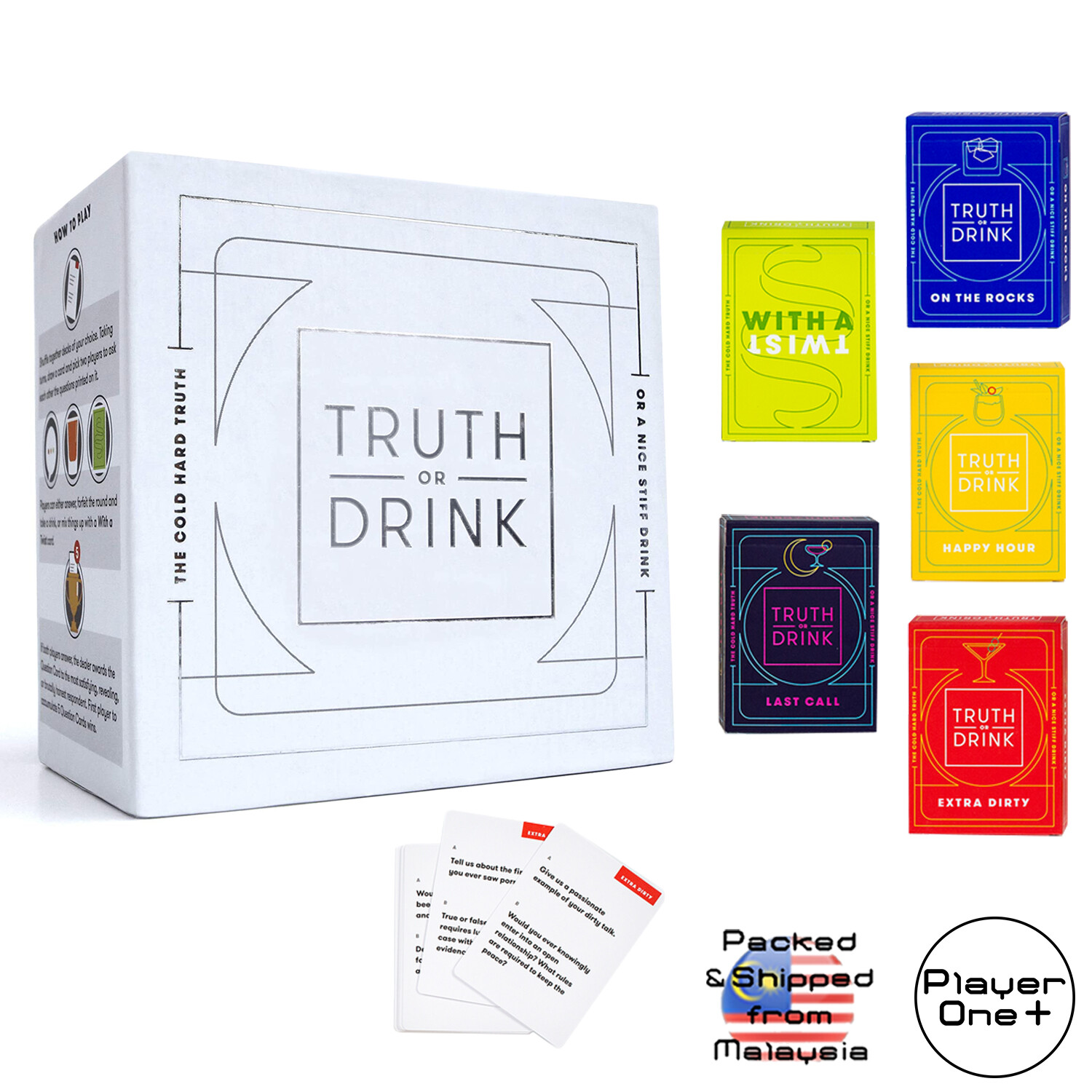 Truth Or Drink : The Game Drinking Game Fun Party Card Games 5 Themed Decks  Ice Breaker Game | Lazada