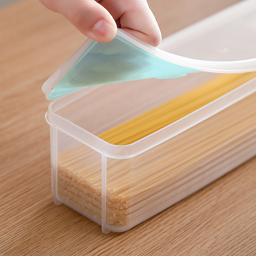Kitchen Noodle Spaghetti Container Household Cereal Preservation Storage Box with Cover Spaghetti Box Kitchen Food Container