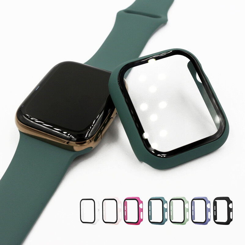 >> BÁO GIÁ ỐP APPLE WATCH 2 IN 1 KIÊM CƯỜNG LỰC BẢO VỆ ĐỒNG HỒ ĐỦ SIZE | Shopee Lazada Sendo Tiki mới nhất 80 Bảo Vệ Toàn Màn Hình 360 Khung Giảm Chấn Ốp Cứng Mờ Nhựa PC Cho Apple Watch Ốp 5/4/3/2/1 Miếng Dán Kính Cường Lực Cho Đồng Hồ I 4/5