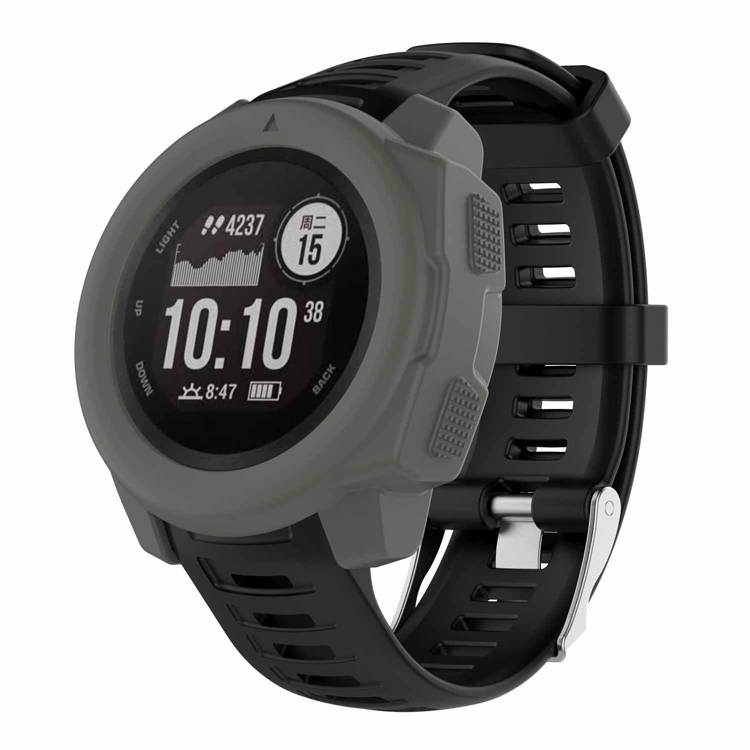 Soft Silicone Cover Case Screen Protector for Garmin instinct