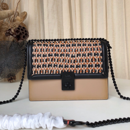 Hutton shoulder bag with weaving hot sale