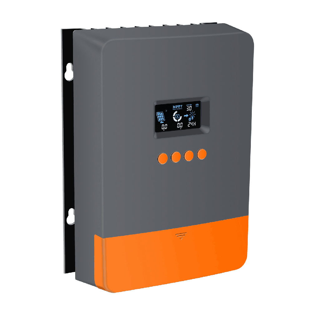 Cảm Biến Thông Minh Bộ Điều Khiển Sạc Năng Lượng Mặt Trời MPPT 4 Giai Đoạn 60A Màn Hình LCD Tự Động Phát Hiện 12/24/36/48V Với Bộ Điều Chỉnh Ánh Sáng Đen