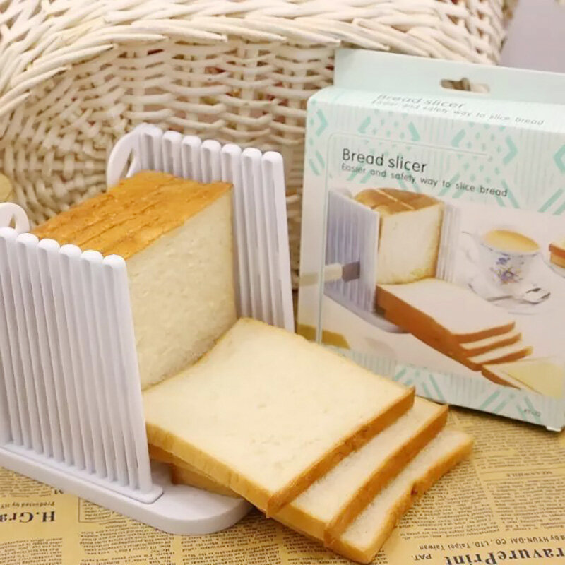 Houseeker Dụng Cụ Cắt Bánh Mì Nướng Bánh Mì Khuôn Dẫn Hướng Máy Cắt Lát Dụng Cụ Nhà Bếp