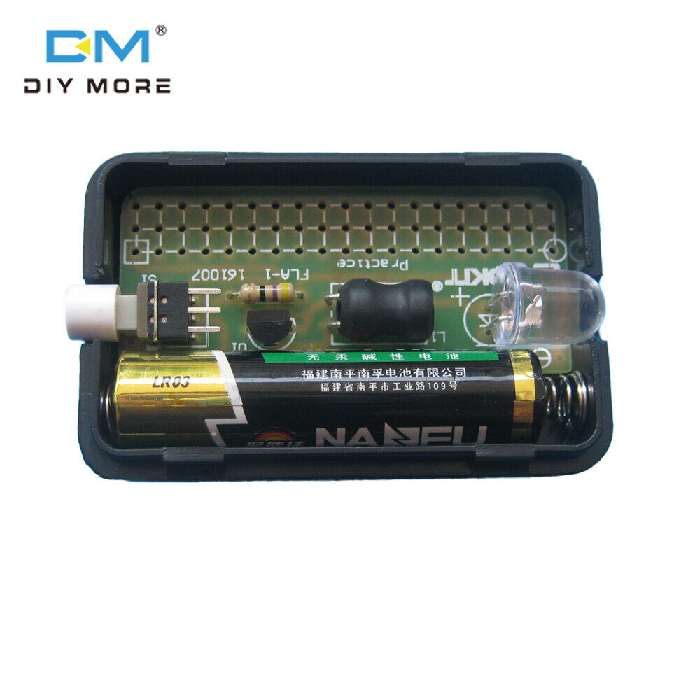 diymore Đèn Pin Đơn Giản Tự Làm Bộ Đèn Pin Đơn Giản FLA-1 1.5V Tự Làm Bảng Mạch Tích Hợp Bộ Thực Hành Hàn Linh Kiện Điện Tử Luyện Hàn