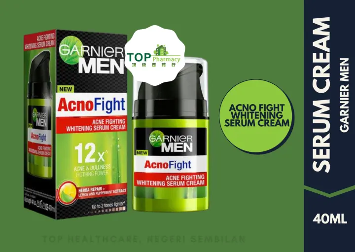 garnier men acno fight acne fighting whitening serum cream