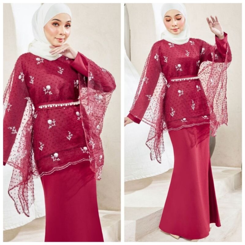 Baju kurung hot sale lace 2018