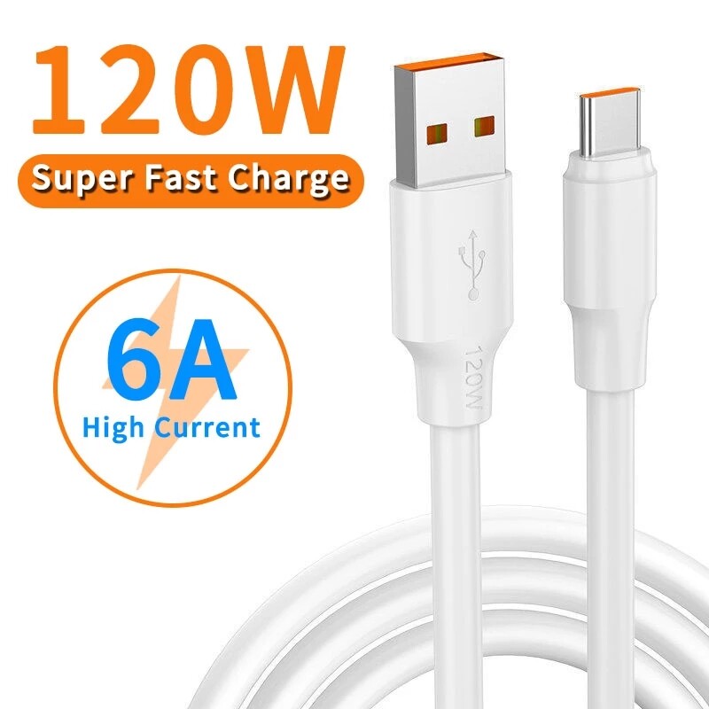 Akabeila 120w 6a usb type c cable fast charging for iphone oppo vivo xiaomi samsung huawei 1m data cable mobile phone micro usb cables android cord