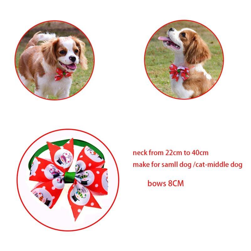 100 Cái Dog Phụ Kiện Giáng Sinh Nơ Cổ Cho Chó Họa Tiết Cún Cưng Cat Xmas Bowties Cà Vạt Chó Nhỏ Tiệc Tùng Lễ Hội Phụ Kiện Chải Chuốt